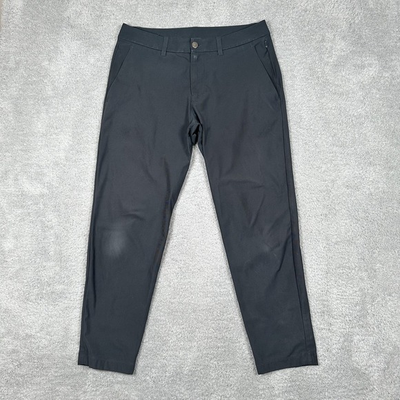 Lululemon Pants Mens 32 Dark Gray ABC Slim Fit Commission Warpstreme Performance - Picture 1 of 13